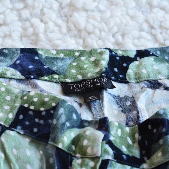 Topshop Cactus Print Shorts - Picture 4 of 7